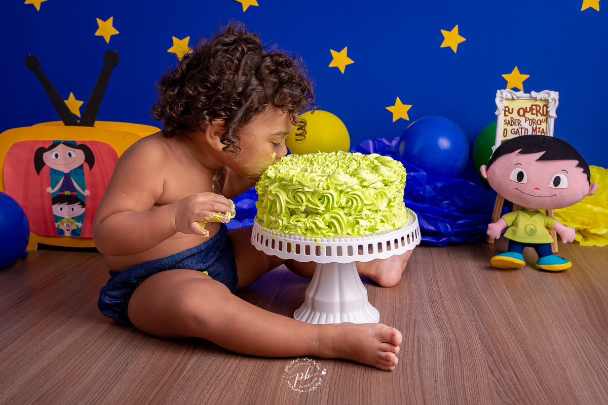 ensaio infantil smash the cake O Show da Luna 
Jupiter de O Show da Luna para menino