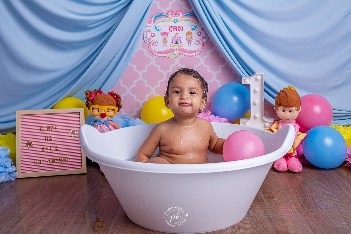 Smash the Cake - Circo Rosa - 1 aninho - Splash - Ensaio do Banho - Rio de Janeiro - RJ