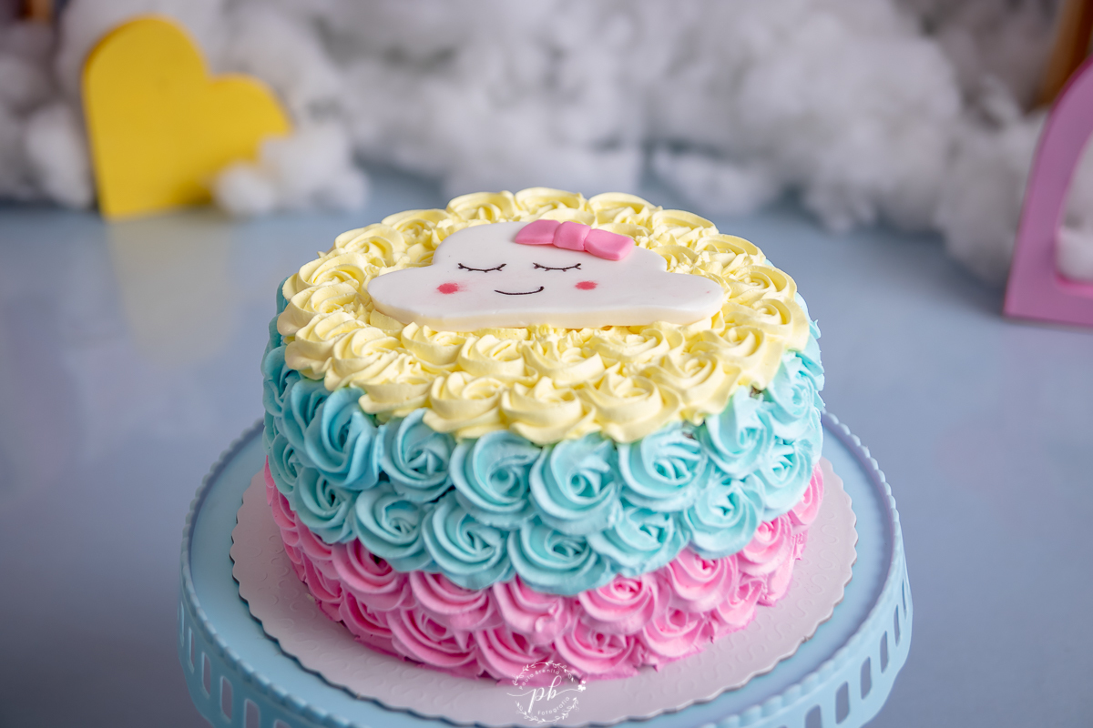Bolo para Smash The Cake Chuva de Benção/Amor