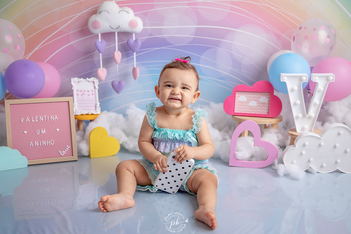 Ensaio Infantil Chuva de Benção - Chuva de Amor - Smash The Cake - Rio de Janeiro - RJ