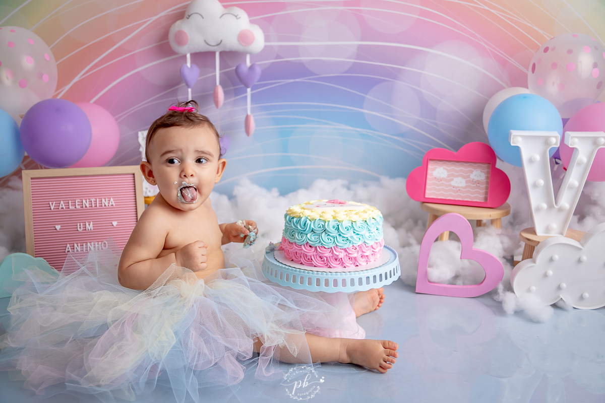 Ensaio Infantil Chuva de Benção - Chuva de Amor - Smash The Cake - Rio de Janeiro - RJ