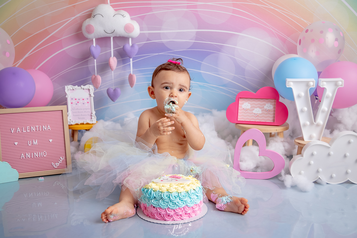 Ensaio Infantil Chuva de Benção - Chuva de Amor - Smash The Cake - Rio de Janeiro - RJ