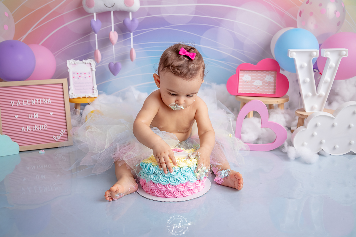 Ensaio Infantil Chuva de Benção - Chuva de Amor - Smash The Cake - Rio de Janeiro - RJ