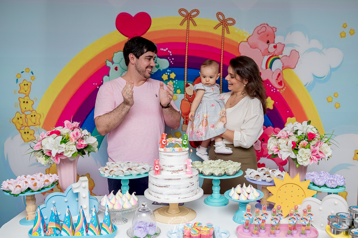 Decoração Ursinhos Carinhosos - Foto de Família - Parabéns - Festa Infantil - Flamengo - Rio de Janeiro - Rj