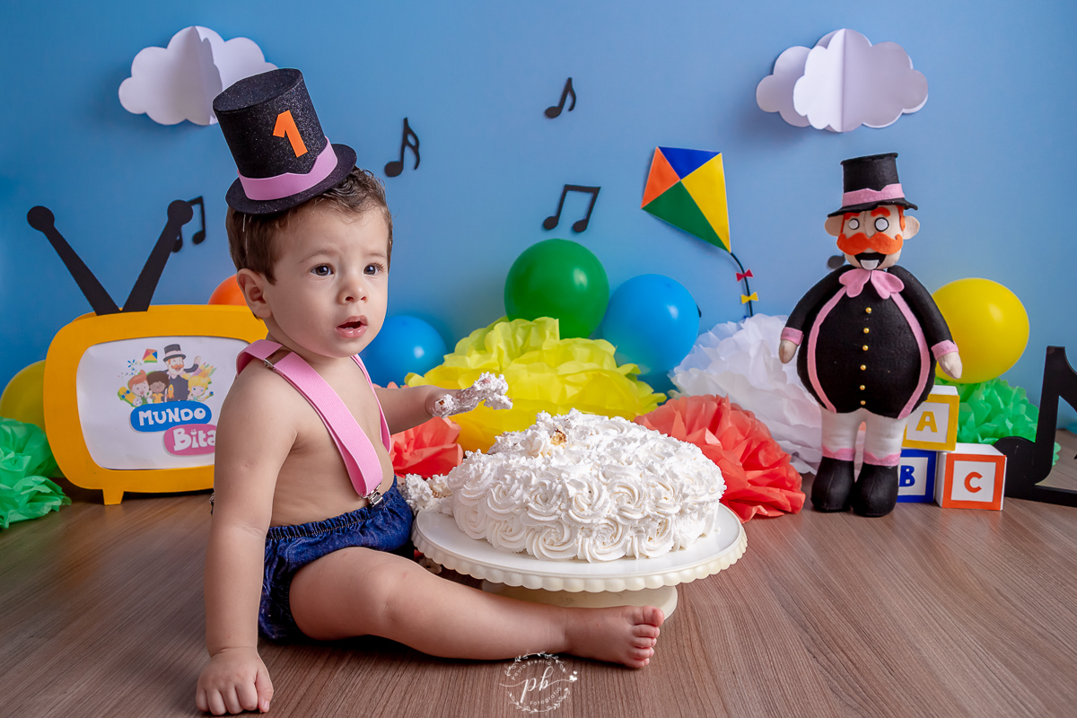 Smash the Cake Mundo Bita | Bita e os Animais | Ensaio Infantil Mundo Bita | Rio de Janeiro - RJ