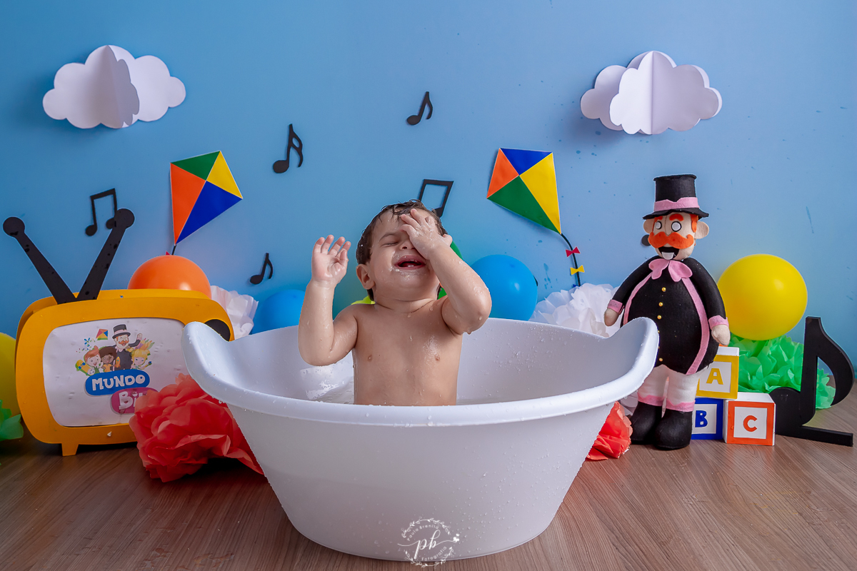 Splash | Smash the Cake Mundo Bita | Bita e os Animais | Ensaio Infantil Mundo Bita | Rio de Janeiro - RJ