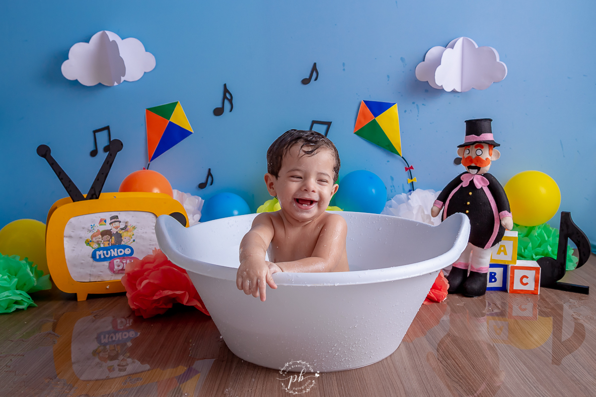 Splash | Smash the Cake Mundo Bita | Bita e os Animais | Ensaio Infantil Mundo Bita | Rio de Janeiro - RJ