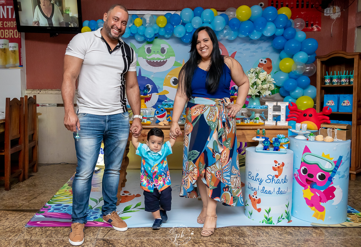 Decoração Baby Shark - Festa Infantil - Festa Baby Shark - Picanha do Delei - Nova Iguaçu - RJ