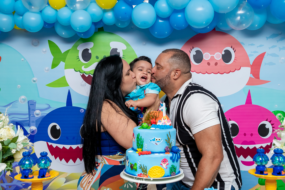 Decoração Baby Shark - Festa Infantil - Festa Baby Shark - Picanha do Delei - Nova Iguaçu - RJ
