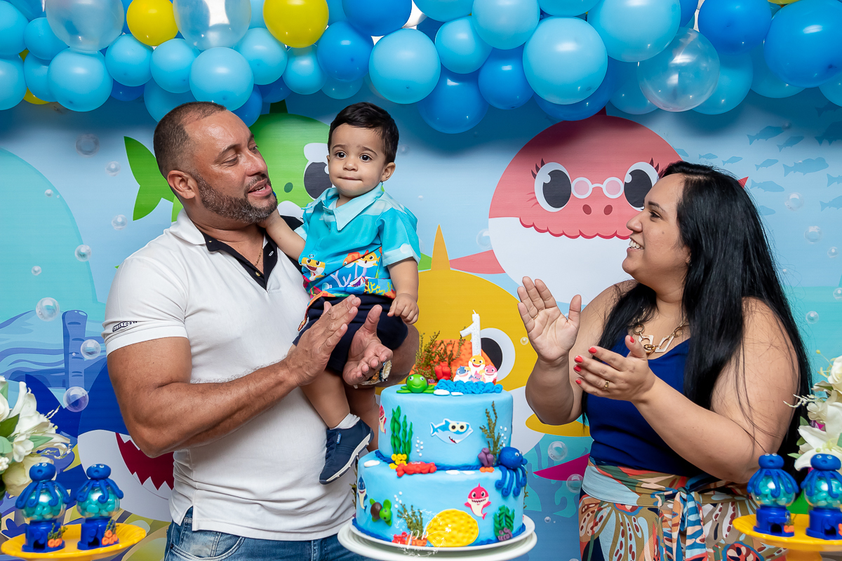 Decoração Baby Shark - Festa Infantil - Festa Baby Shark - Picanha do Delei - Nova Iguaçu - RJ