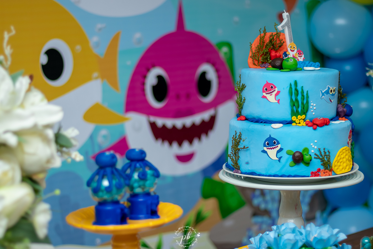 Decoração Baby Shark - Festa Infantil - Festa Baby Shark - Picanha do Delei - Nova Iguaçu - RJ