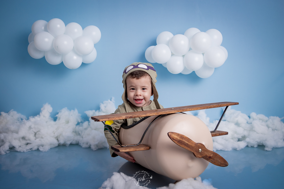Mini Ensaio - Aviador - Ensaio Aviador - Ensaio Infantil - Menino