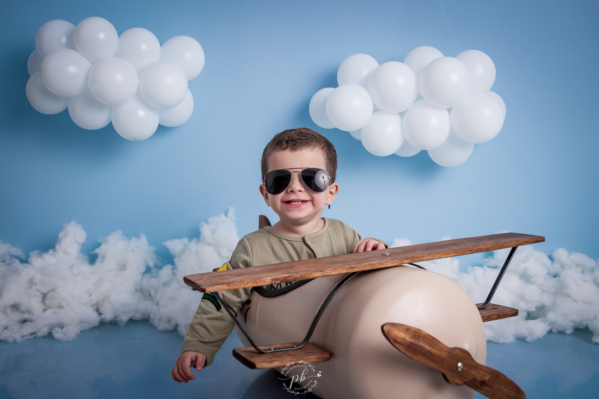 Mini Ensaio - Aviador - Ensaio Aviador - Ensaio Infantil - Menino