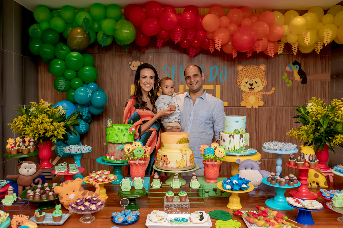 Decoração Tema Selva - Festa Infantil -  Safari - Laranjeiras - RJ - Foto de Familia - Festa Selva