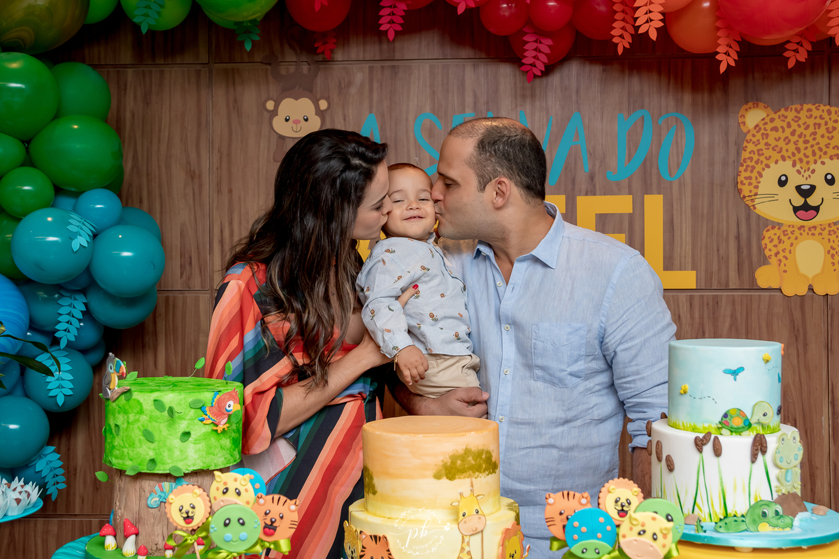 Decoração Tema Selva - Festa Infantil -  Safari - Laranjeiras - RJ - Foto de Familia - Festa Selva