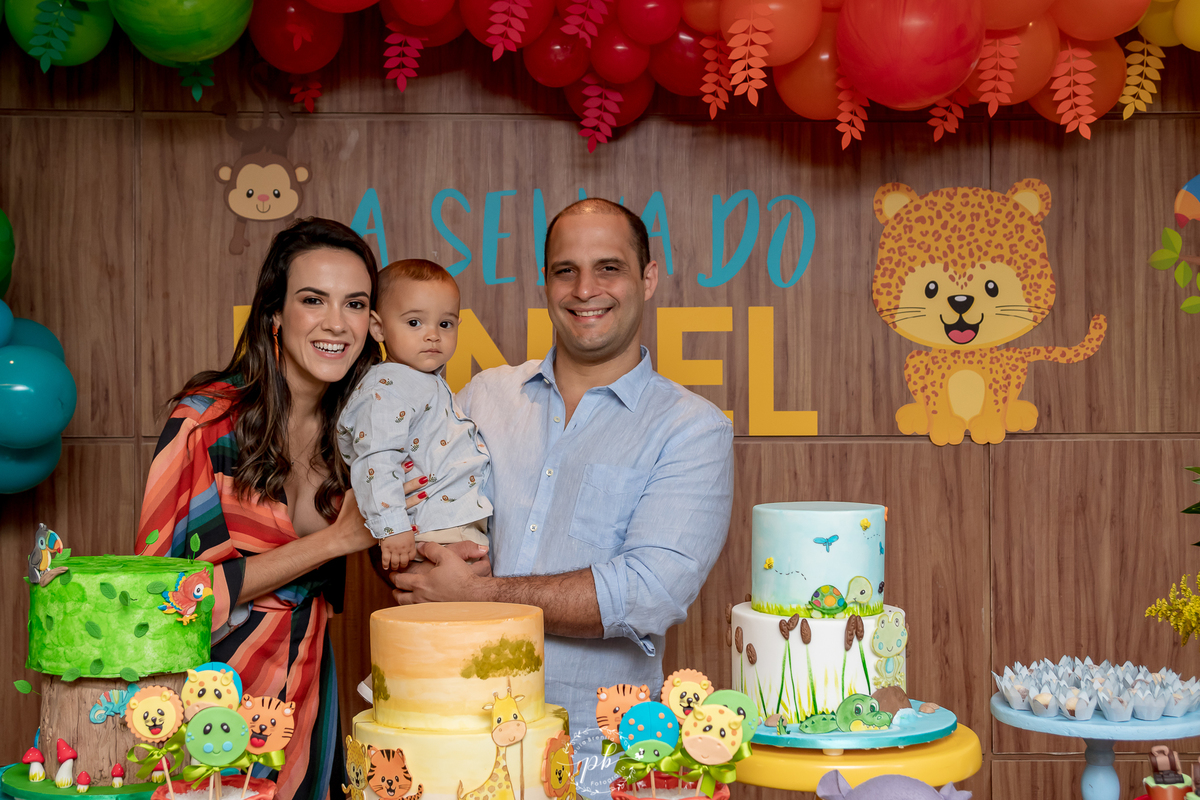 Decoração Tema Selva - Festa Infantil -  Safari - Laranjeiras - RJ - Foto de Familia - Festa Selva