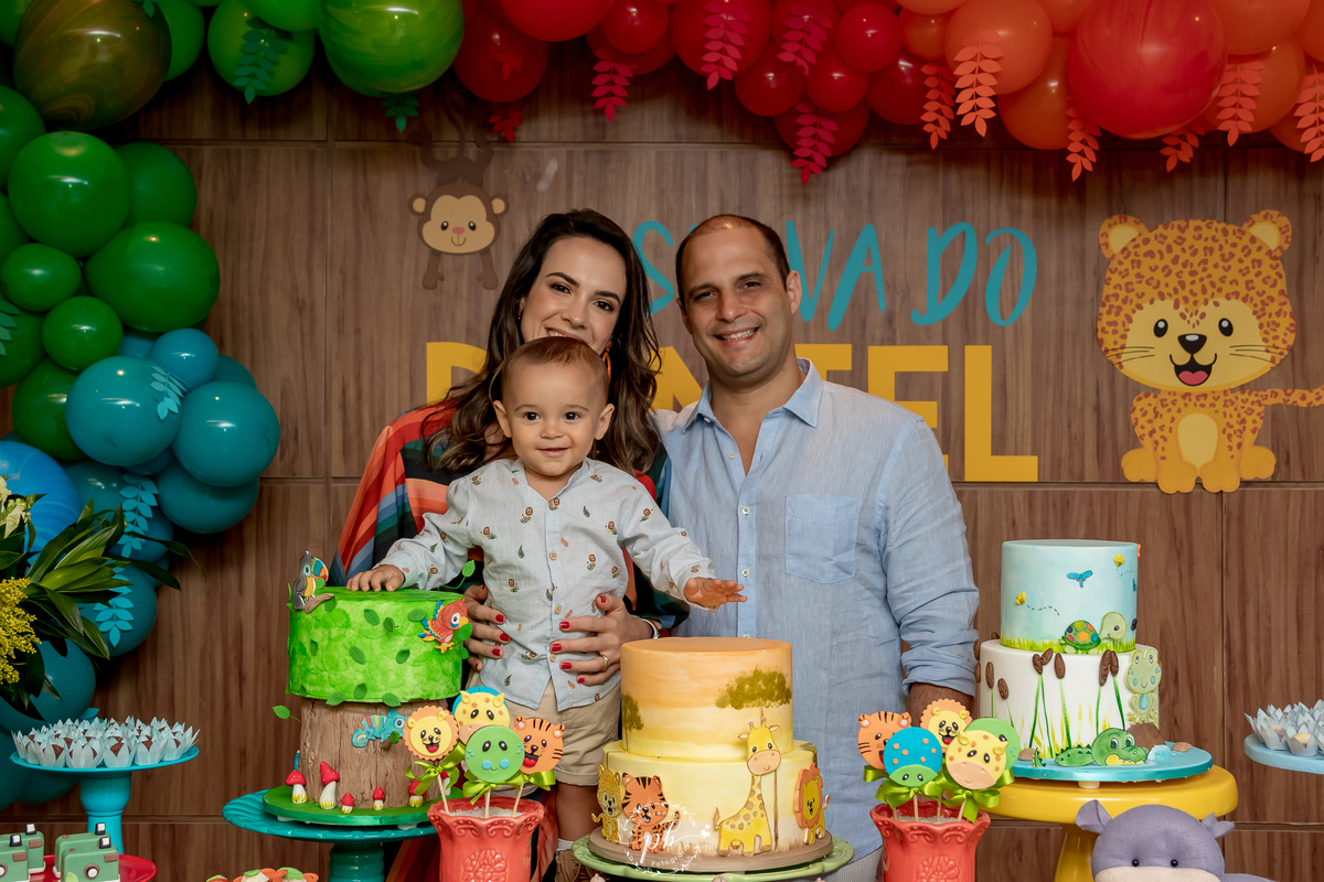 Decoração Tema Selva - Festa Infantil -  Safari - Laranjeiras - RJ - Foto de Familia - Festa Selva