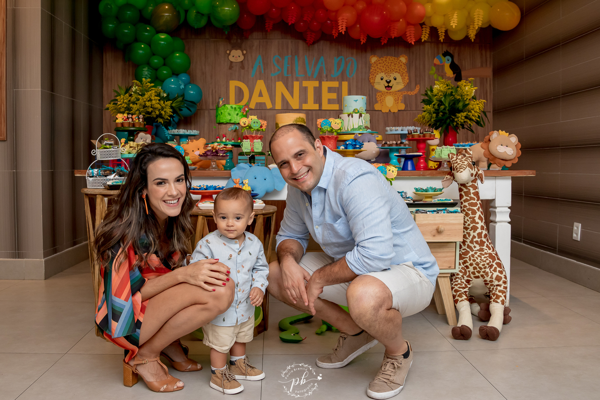 Decoração Tema Selva - Festa Infantil -  Safari - Laranjeiras - RJ - Foto de Familia - Festa Selva