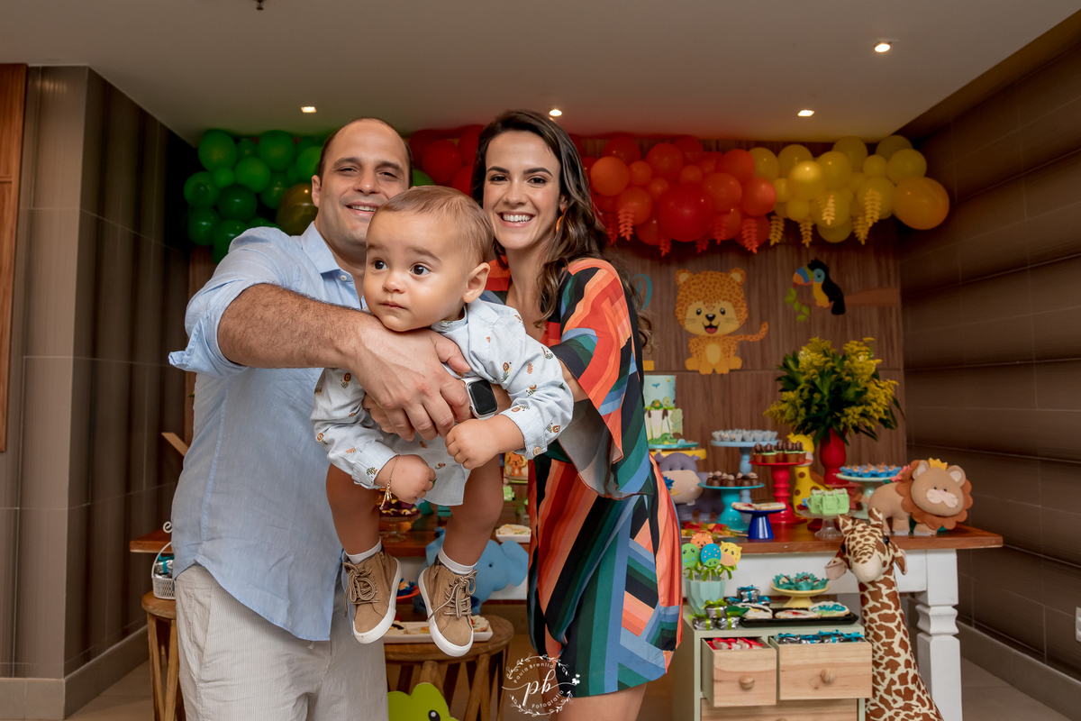 Decoração Tema Selva - Festa Infantil -  Safari - Laranjeiras - RJ - Foto de Familia - Festa Selva