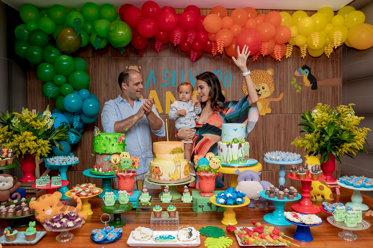 Decoração Tema Selva - Festa Infantil -  Safari - Laranjeiras - RJ - Foto de Familia - Festa Selva