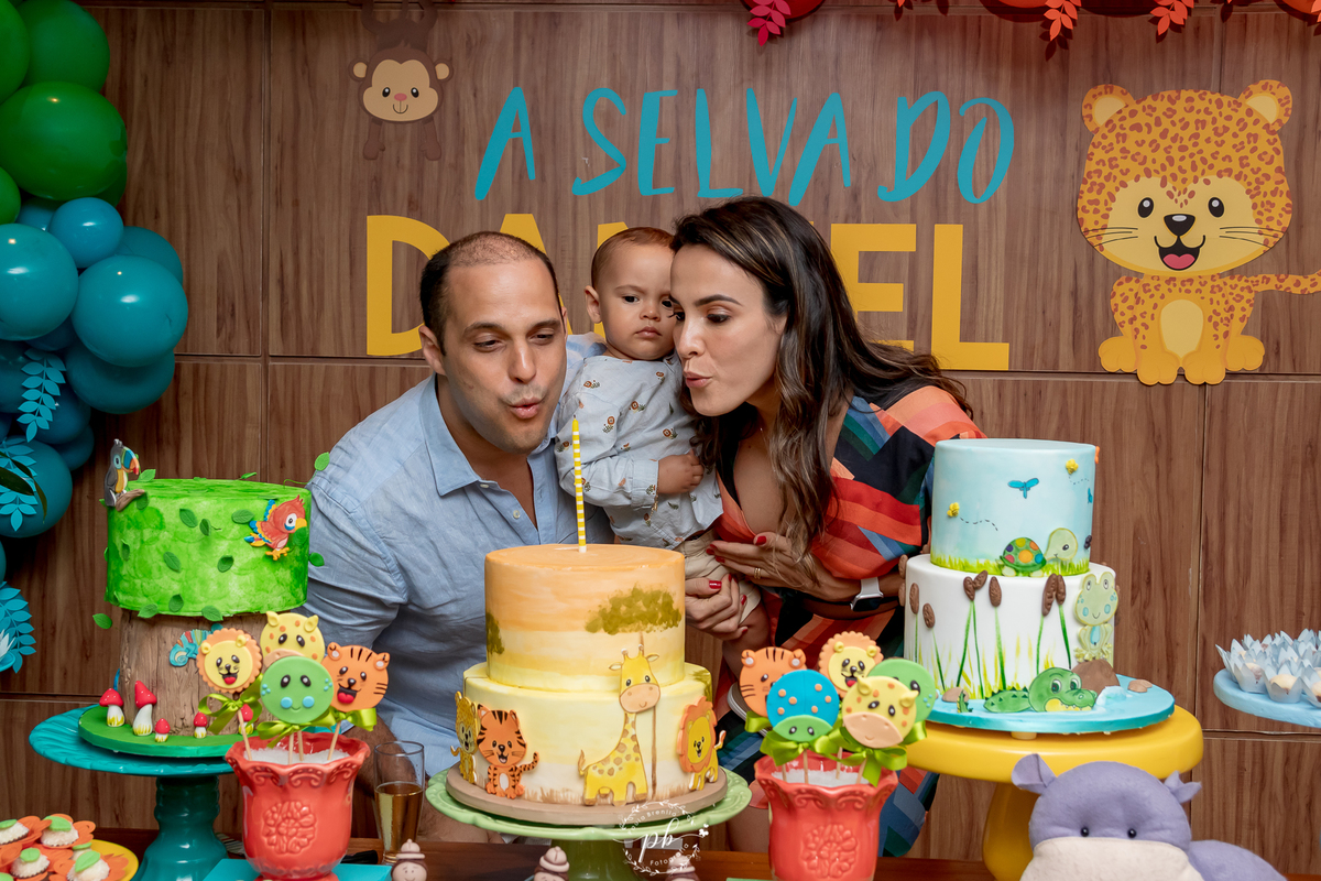 Decoração Tema Selva - Festa Infantil -  Safari - Laranjeiras - RJ - Foto de Familia - Festa Selva