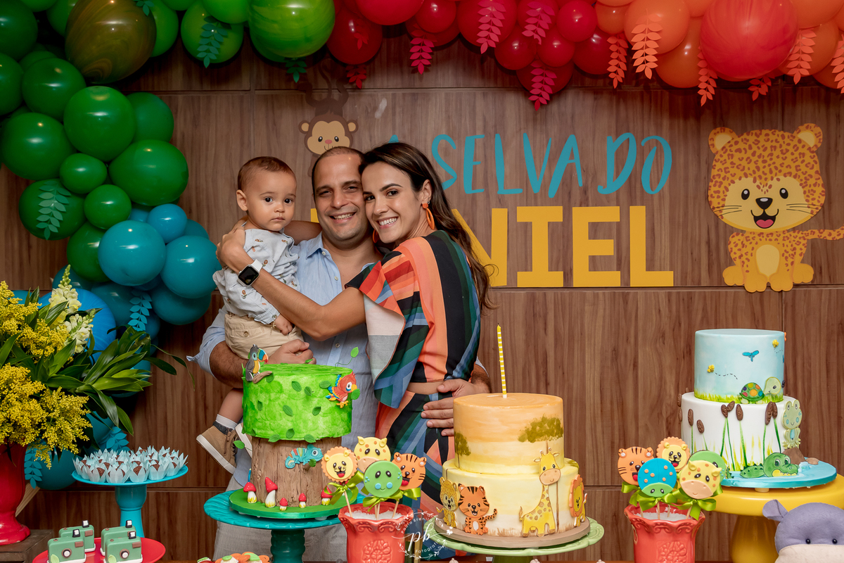Decoração Tema Selva - Festa Infantil -  Safari - Laranjeiras - RJ - Foto de Familia - Festa Selva