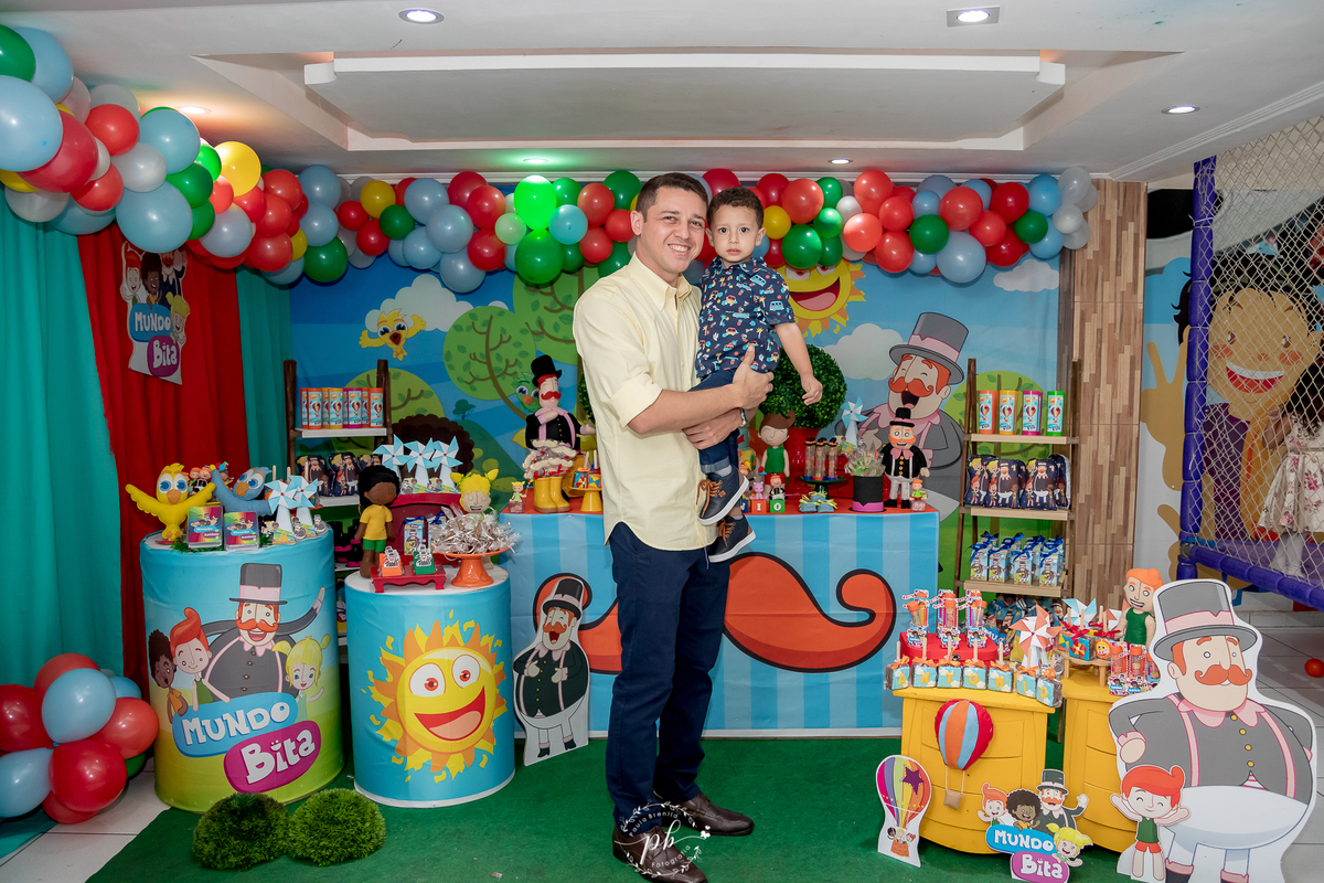 Decoração Mundo Bita - Espaço das Crianças Casa de Festas - Bento Ribeiro - Rio de Janeiro - Festa Infantil - Foto Família