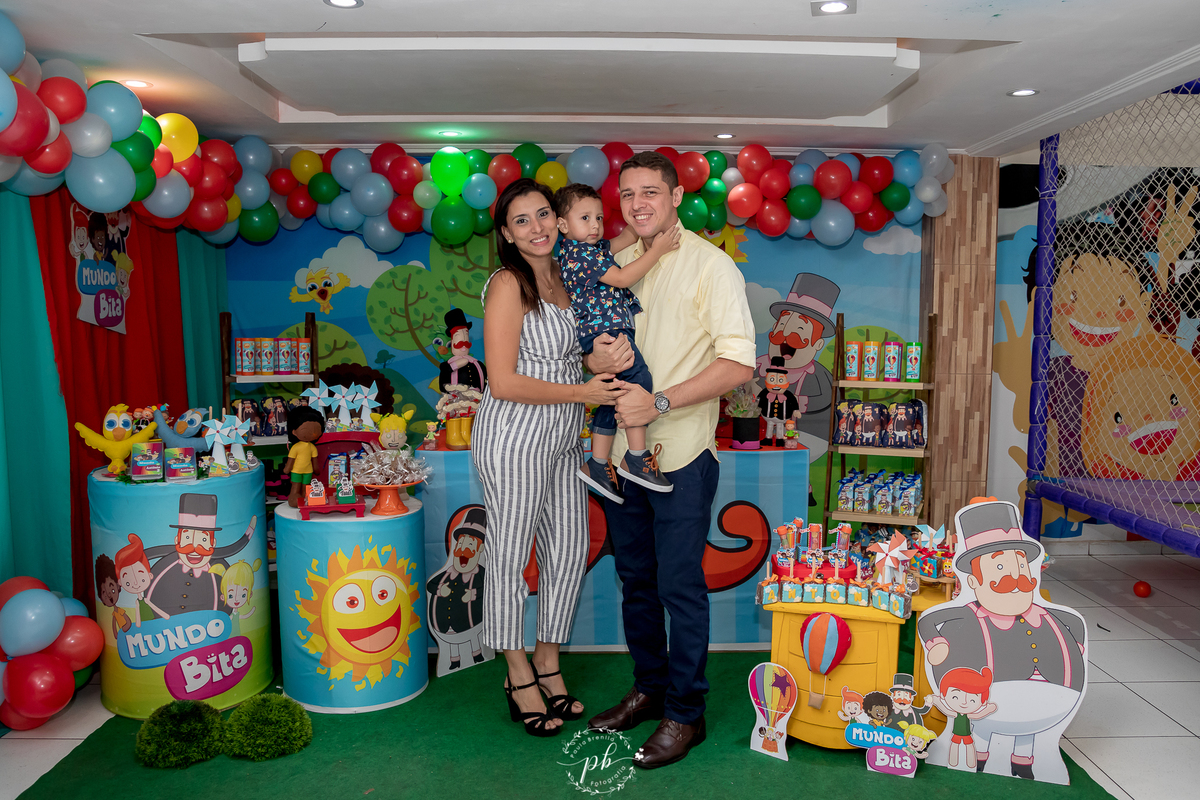 Decoração Mundo Bita - Espaço das Crianças Casa de Festas - Bento Ribeiro - Rio de Janeiro - Festa Infantil - Foto Família