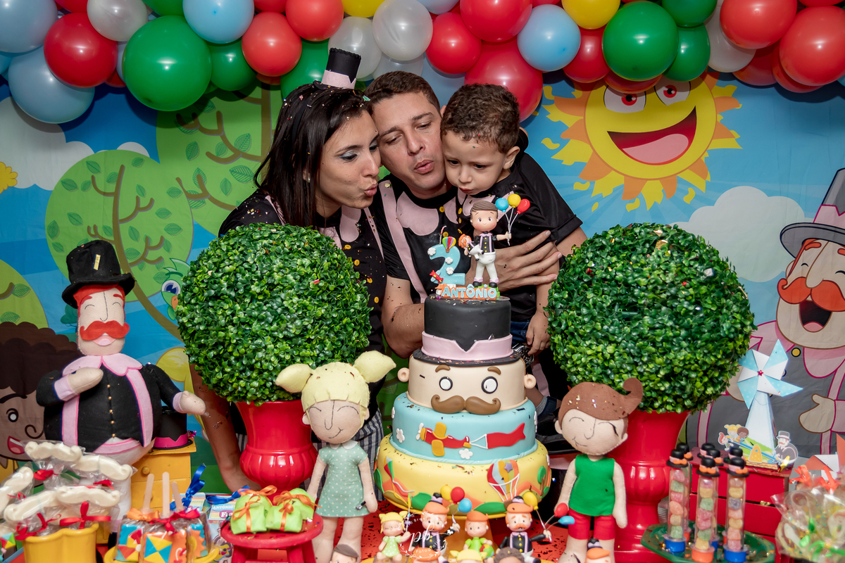 Decoração Mundo Bita - Espaço das Crianças Casa de Festas - Bento Ribeiro - Rio de Janeiro - Festa Infantil - Foto Família