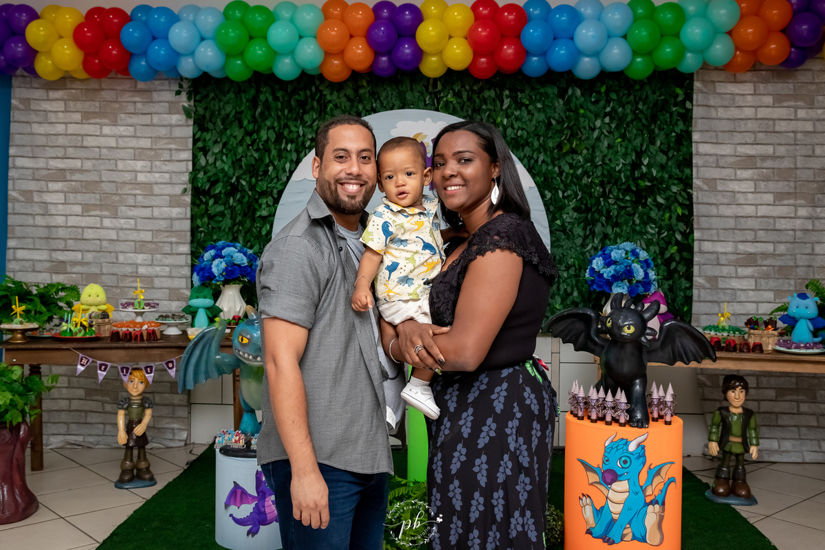 Festa Dragãozinho Baby - Como Treinar o Seu Dragão - Banguela - Festa Infantil - Festa Menino - Um Aninho - Pavuna - Rio de Janeiro - RJ