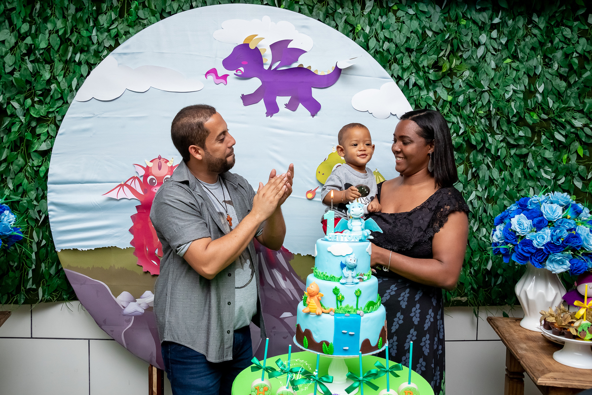 Festa Dragãozinho Baby - Como Treinar o Seu Dragão - Banguela - Festa Infantil - Festa Menino - Um Aninho - Pavuna - Rio de Janeiro - RJ