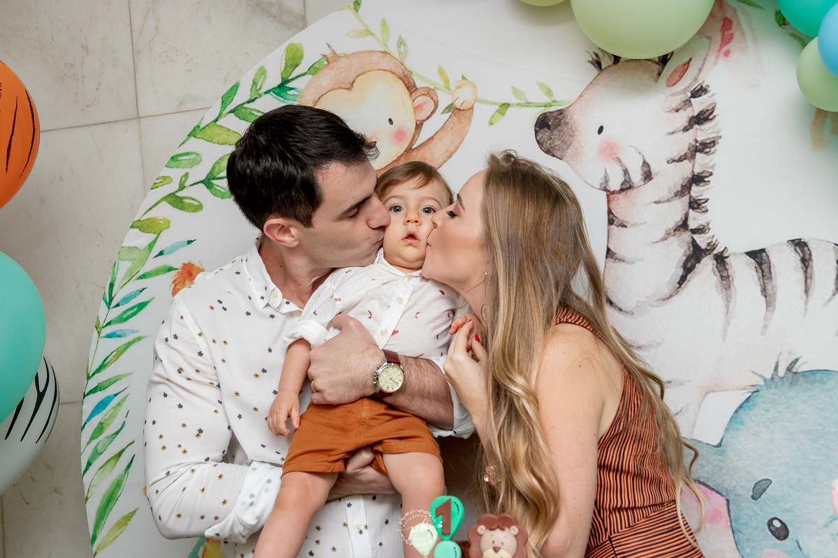 Decoração Tema Selva - Festa Infantil -  Safari - Lagoa - RJ - Foto de Familia - Festa Selva