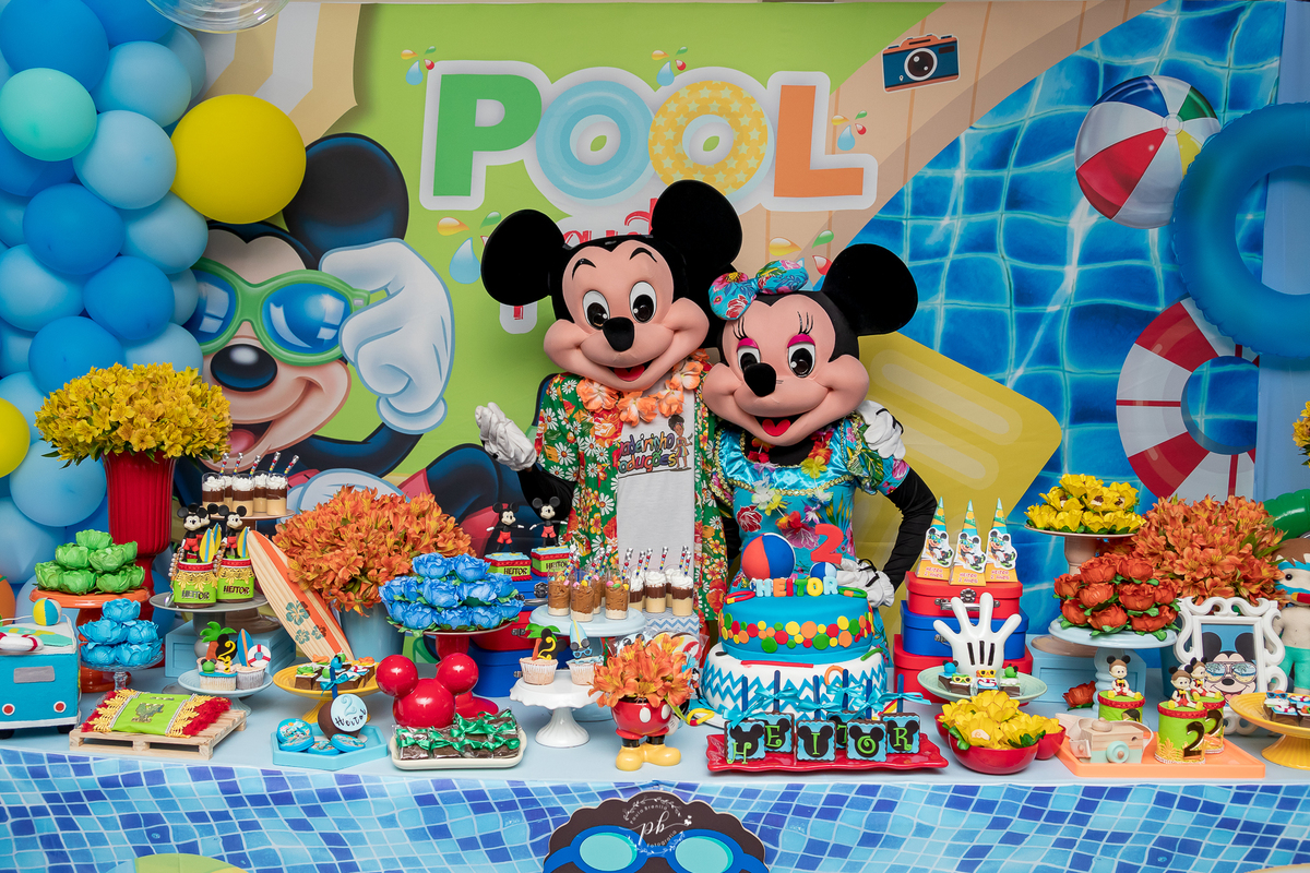 Mickey Pool Party - Pool party -Mickey - Disney - festa infantil - Anchieta - Rio de Janeiro - RJ