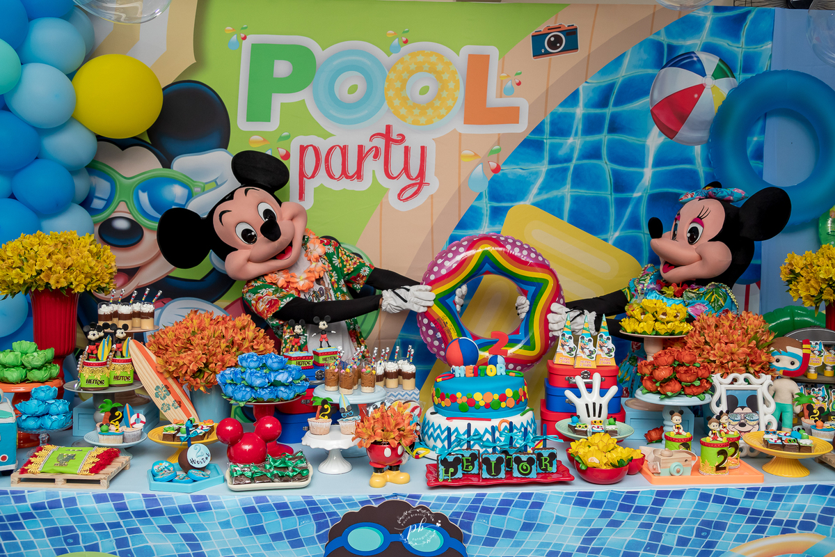 Mickey Pool Party - Pool party -Mickey - Disney - festa infantil - Anchieta - Rio de Janeiro - RJ