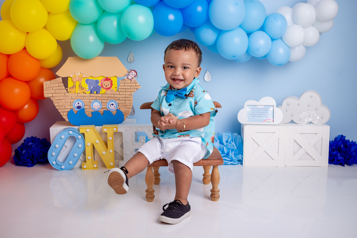 Arca de Noé - smash the cake - pré festa - ensaio infantil - Rio de Janeiro - RJ