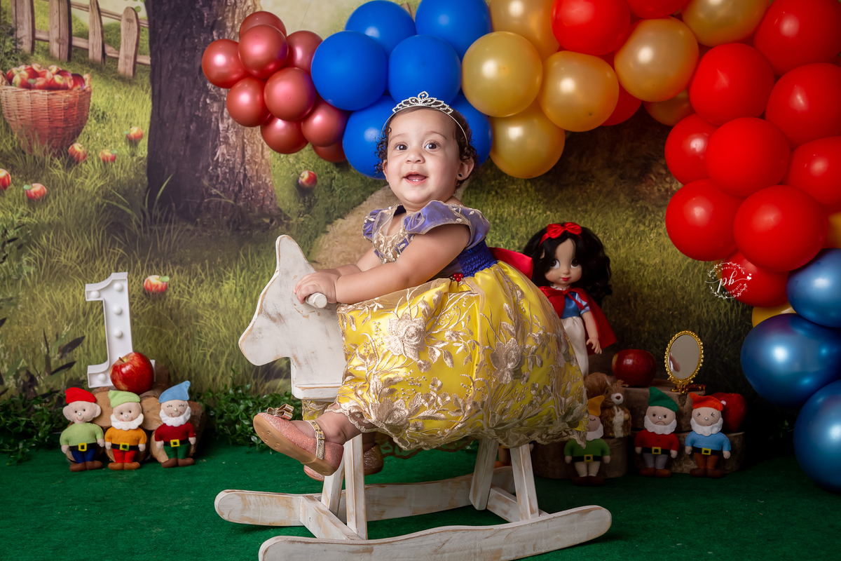 Ensaio Infantil Branca de Neve - Branca de Neve e os Sete Anões - Branca de Neve - Rio de Janeiro - RJ