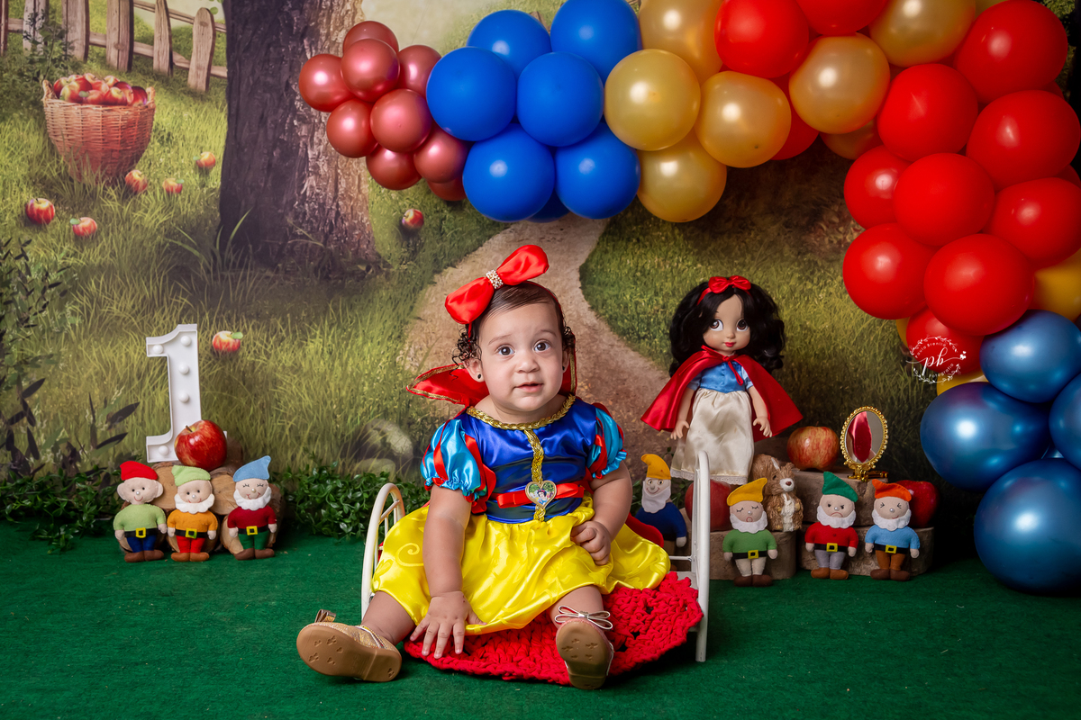 Ensaio Infantil Branca de Neve - Branca de Neve e os Sete Anões - Branca de Neve - Rio de Janeiro - RJ