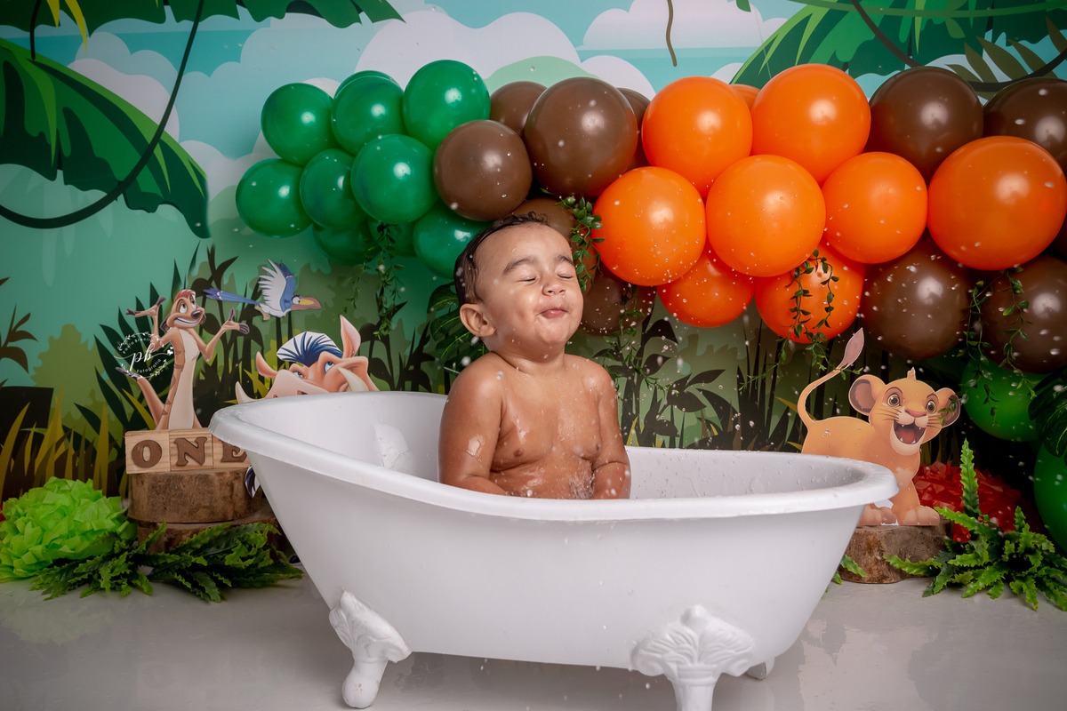O Rei Leão - Simba - Disney - smash the cake - pré festa - ensaio infantil - Rio de Janeiro - RJ