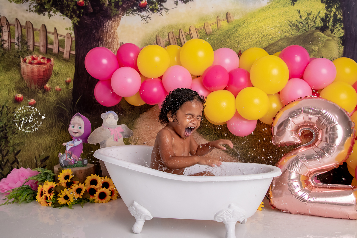 Ensaio Infantil Masha e o Urso - Masha e o Urso - Smash The Cake - Rio de Janeiro - RJ - Marsha - Marcha