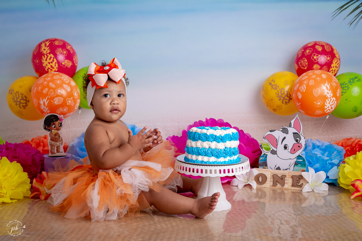 Ensaio Infantil Moana - Moana - Smash The Cake - Rio de Janeiro - RJ