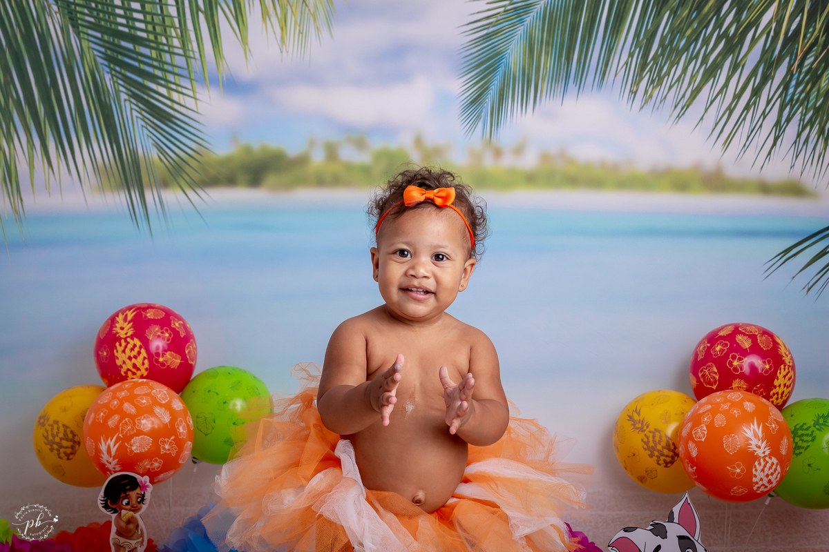 Ensaio Infantil Moana - Moana - Smash The Cake - Rio de Janeiro - RJ