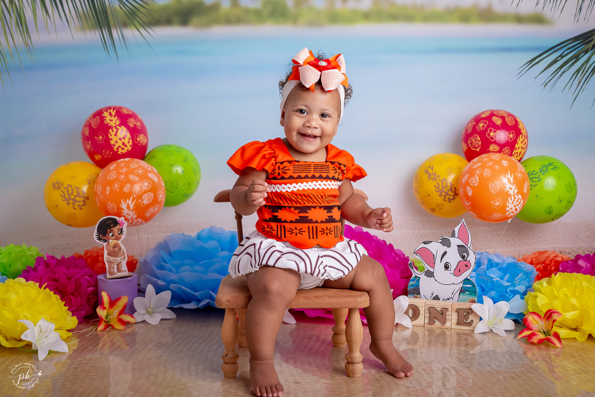 Ensaio Infantil Moana - Moana - Smash The Cake - Rio de Janeiro - RJ
