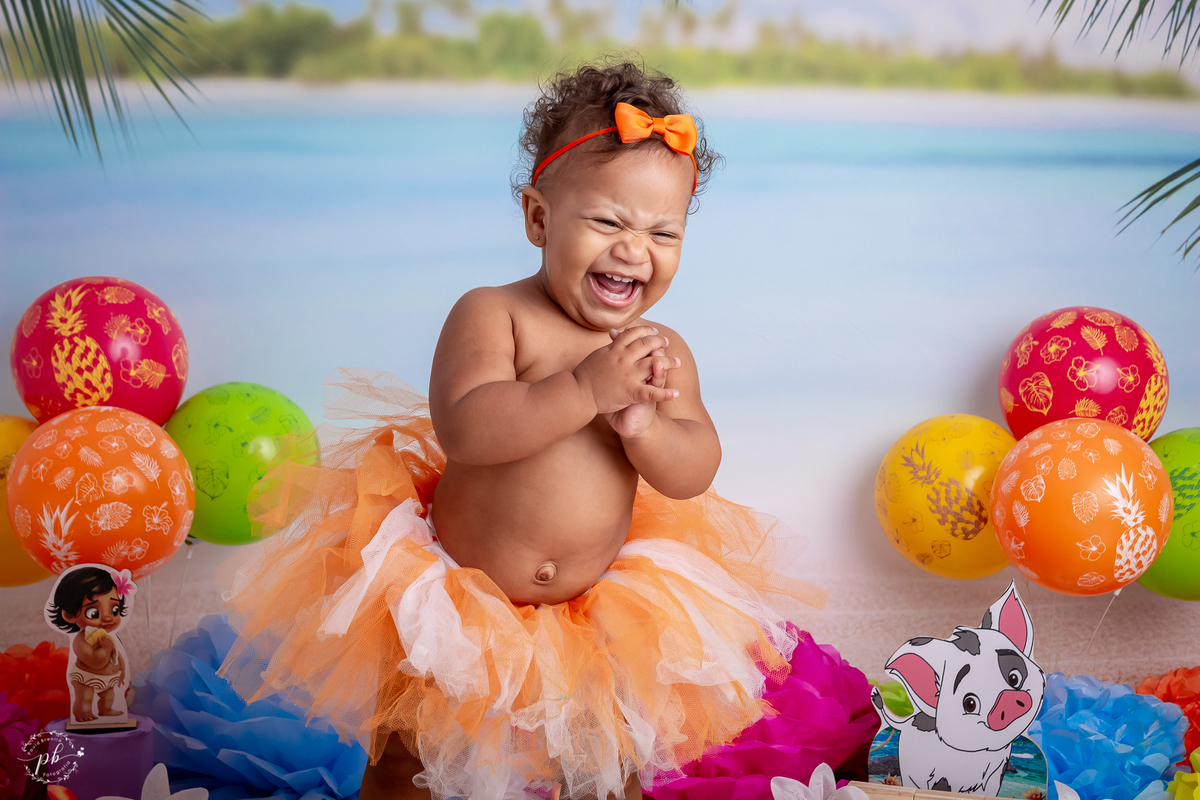 Ensaio Infantil Moana - Moana - Smash The Cake - Rio de Janeiro - RJ