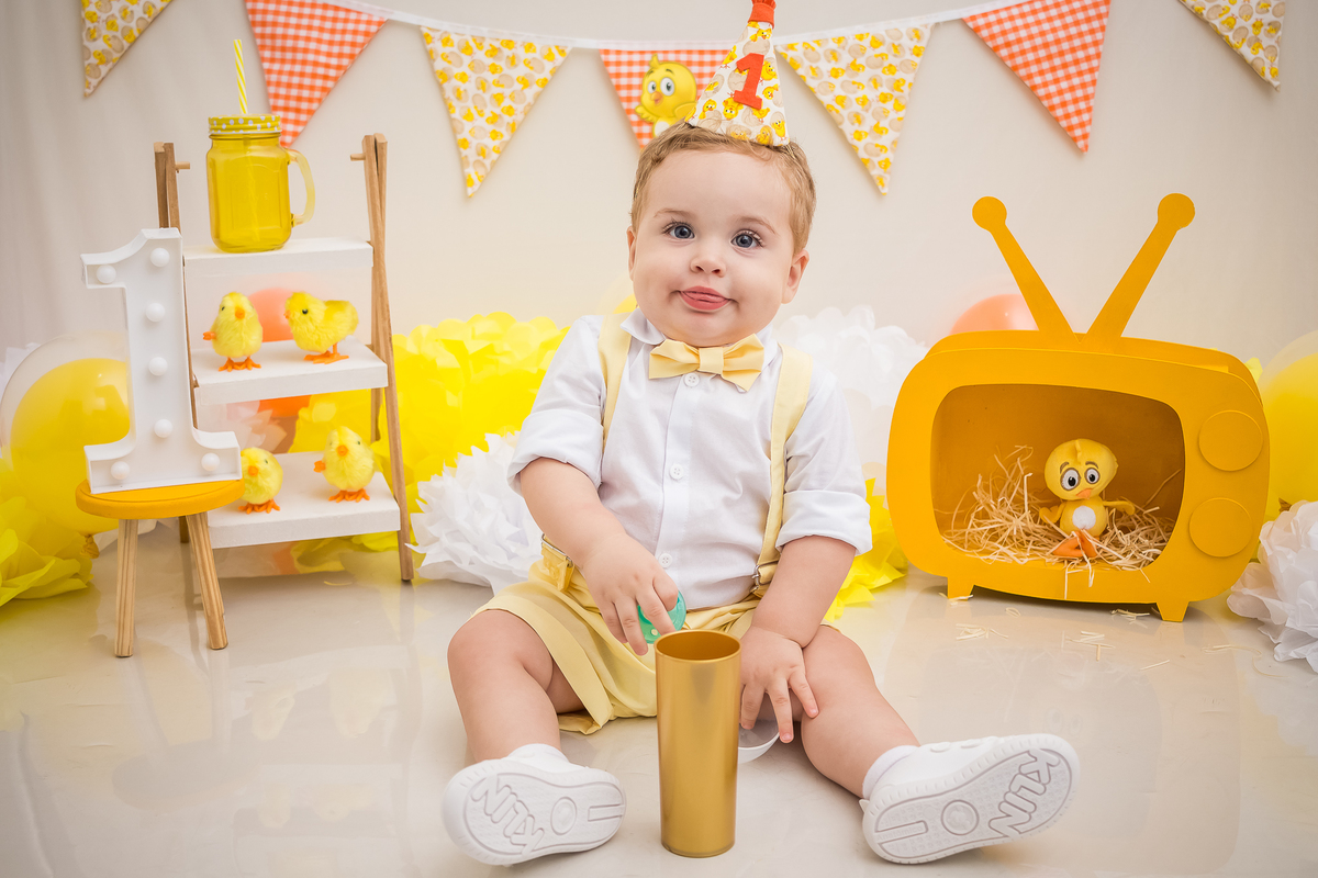 Ensaio Infantil - Pintinho Amarelinho - Galinha Pintadinha - Rio de Janeiro - RJ