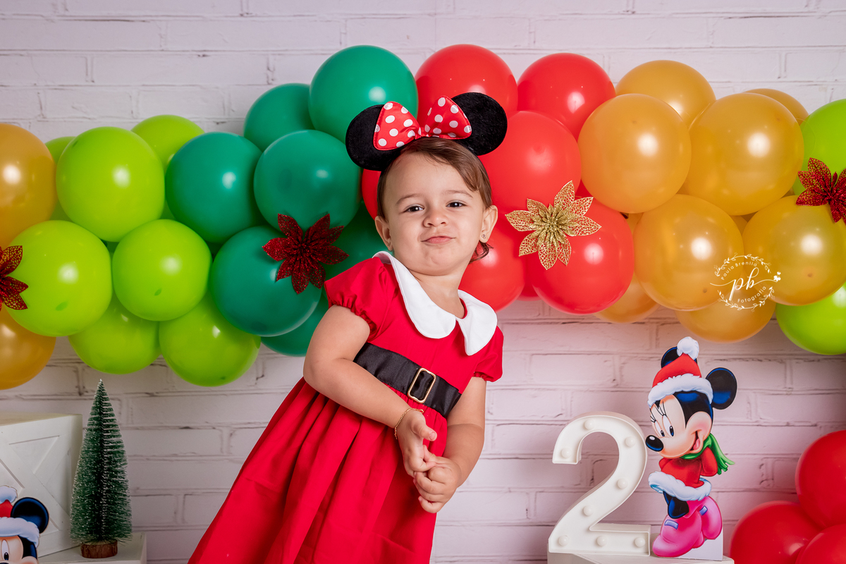 Ensaio Infantil - Minnie - Natal da Minnie - Disney - Rio de Janeiro - RJ
