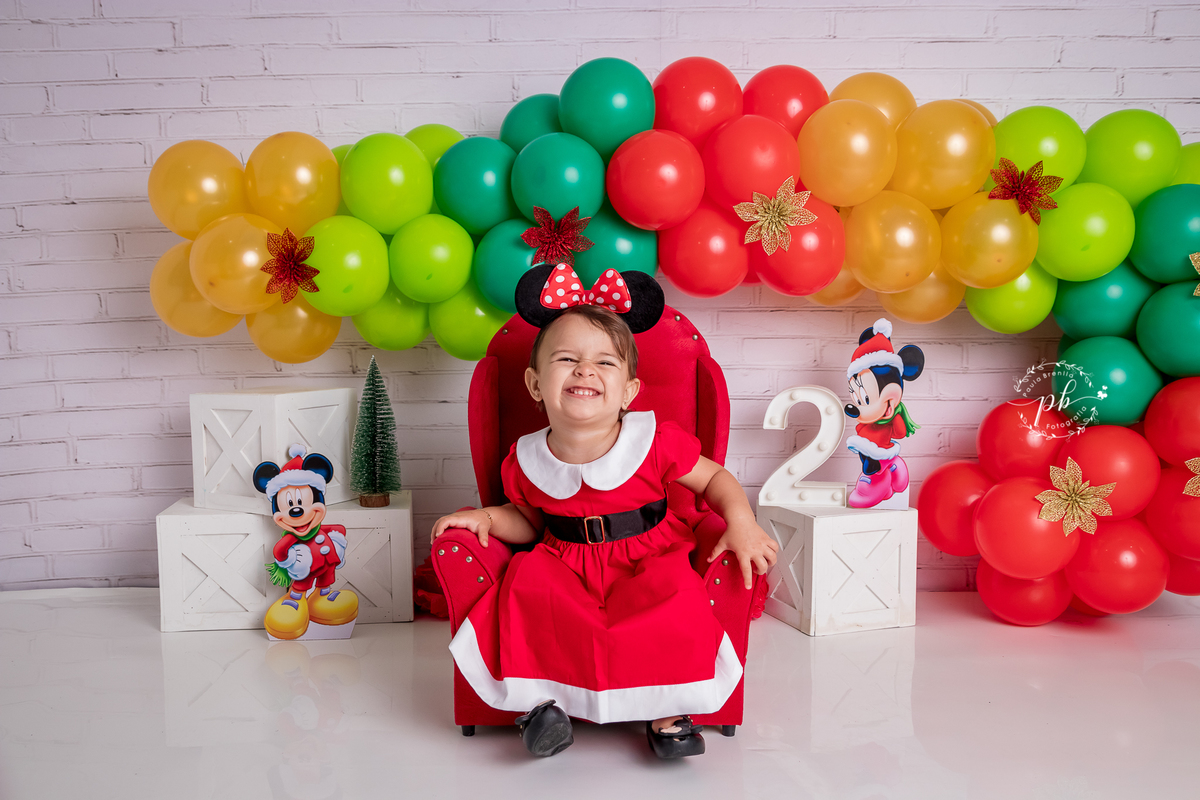 Ensaio Infantil - Minnie - Natal da Minnie - Disney - Rio de Janeiro - RJ