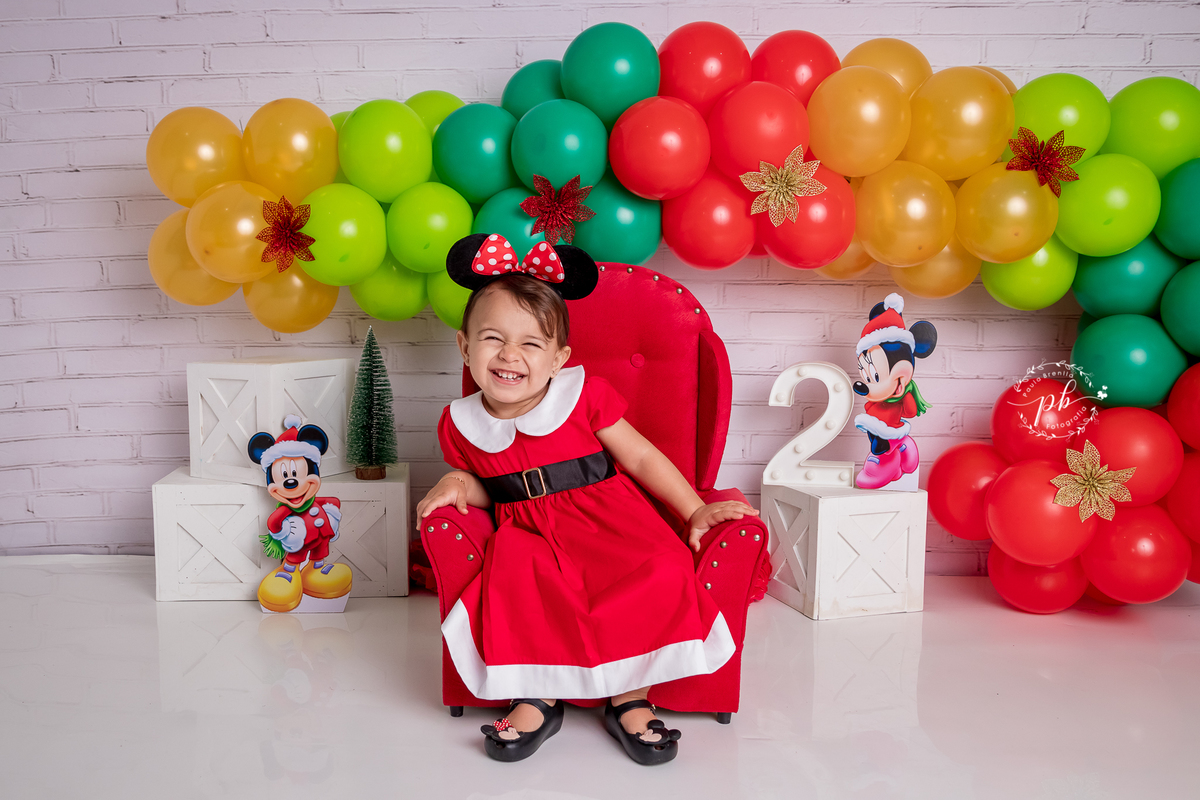 Ensaio Infantil - Minnie - Natal da Minnie - Disney - Rio de Janeiro - RJ