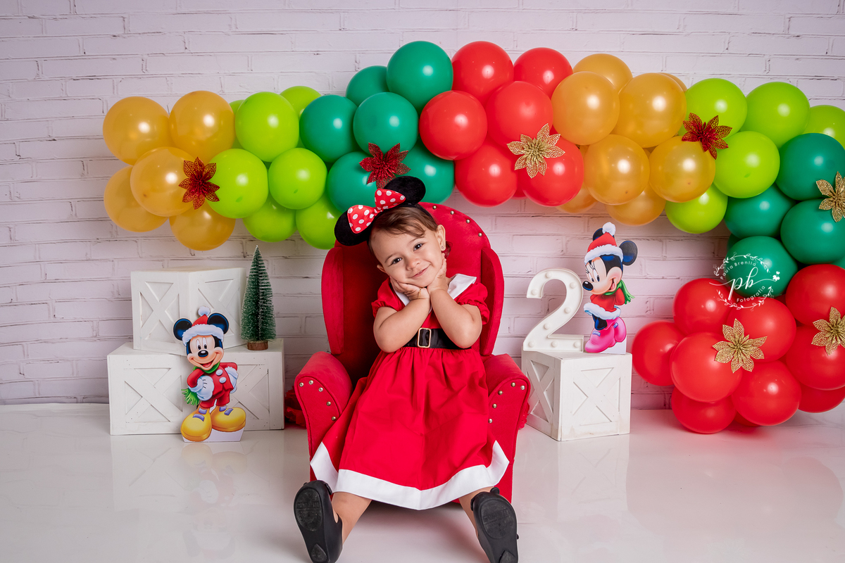 Ensaio Infantil - Minnie - Natal da Minnie - Disney - Rio de Janeiro - RJ