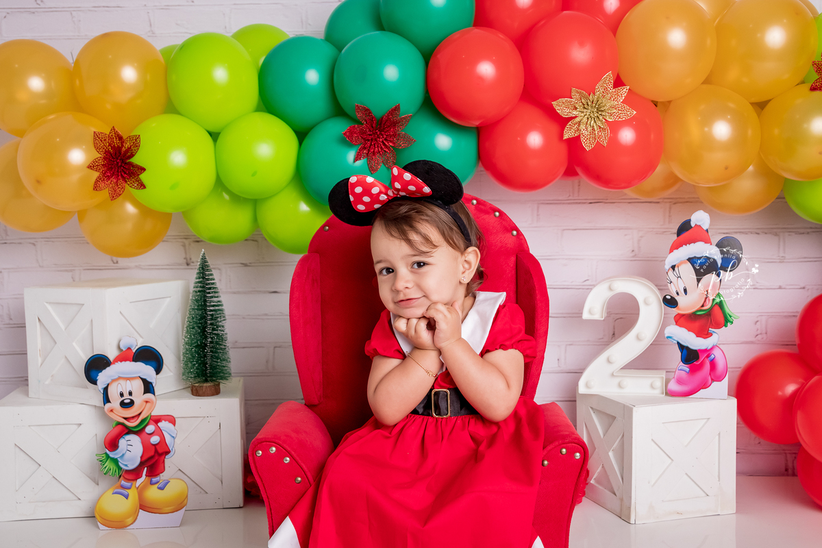 Ensaio Infantil - Minnie - Natal da Minnie - Disney - Rio de Janeiro - RJ