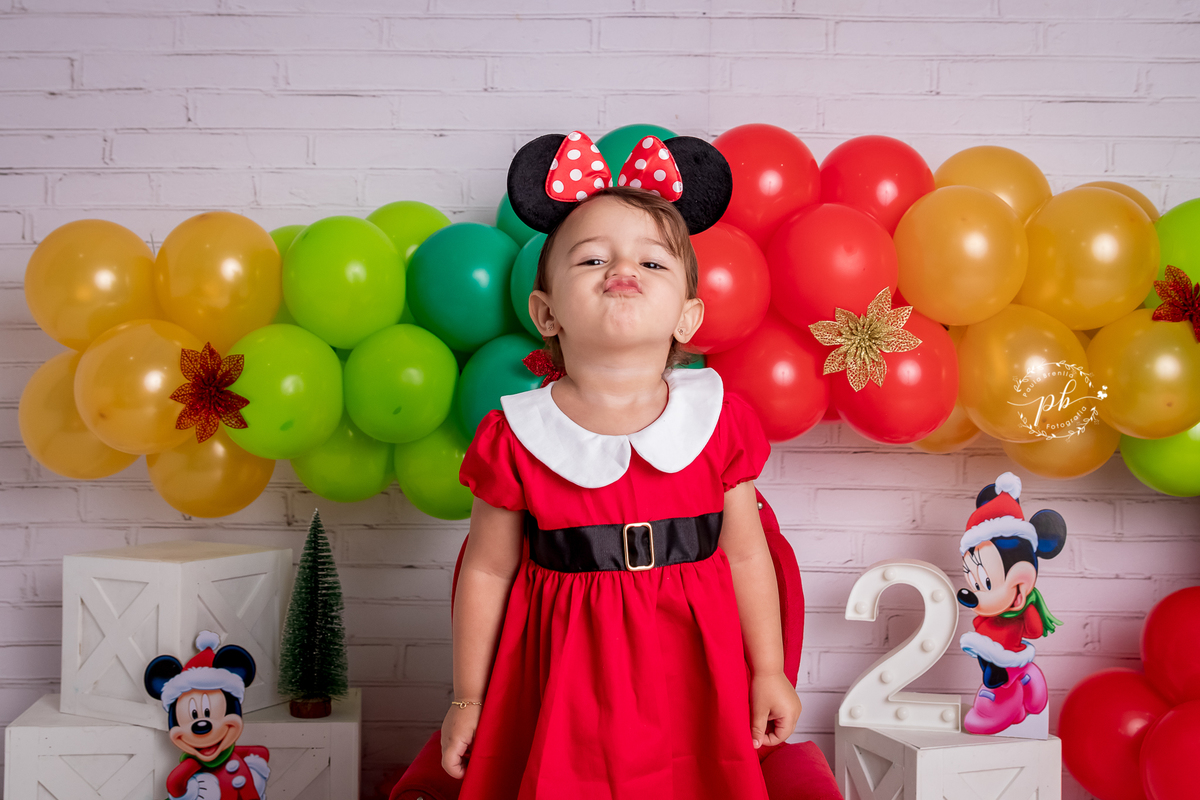 Ensaio Infantil - Minnie - Natal da Minnie - Disney - Rio de Janeiro - RJ